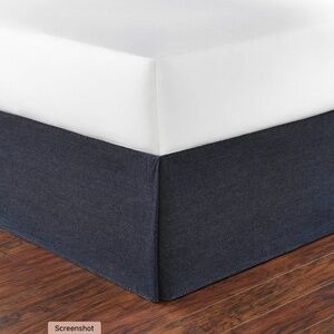 Poppy & Fritz Denim Bedskirt Size Twin
